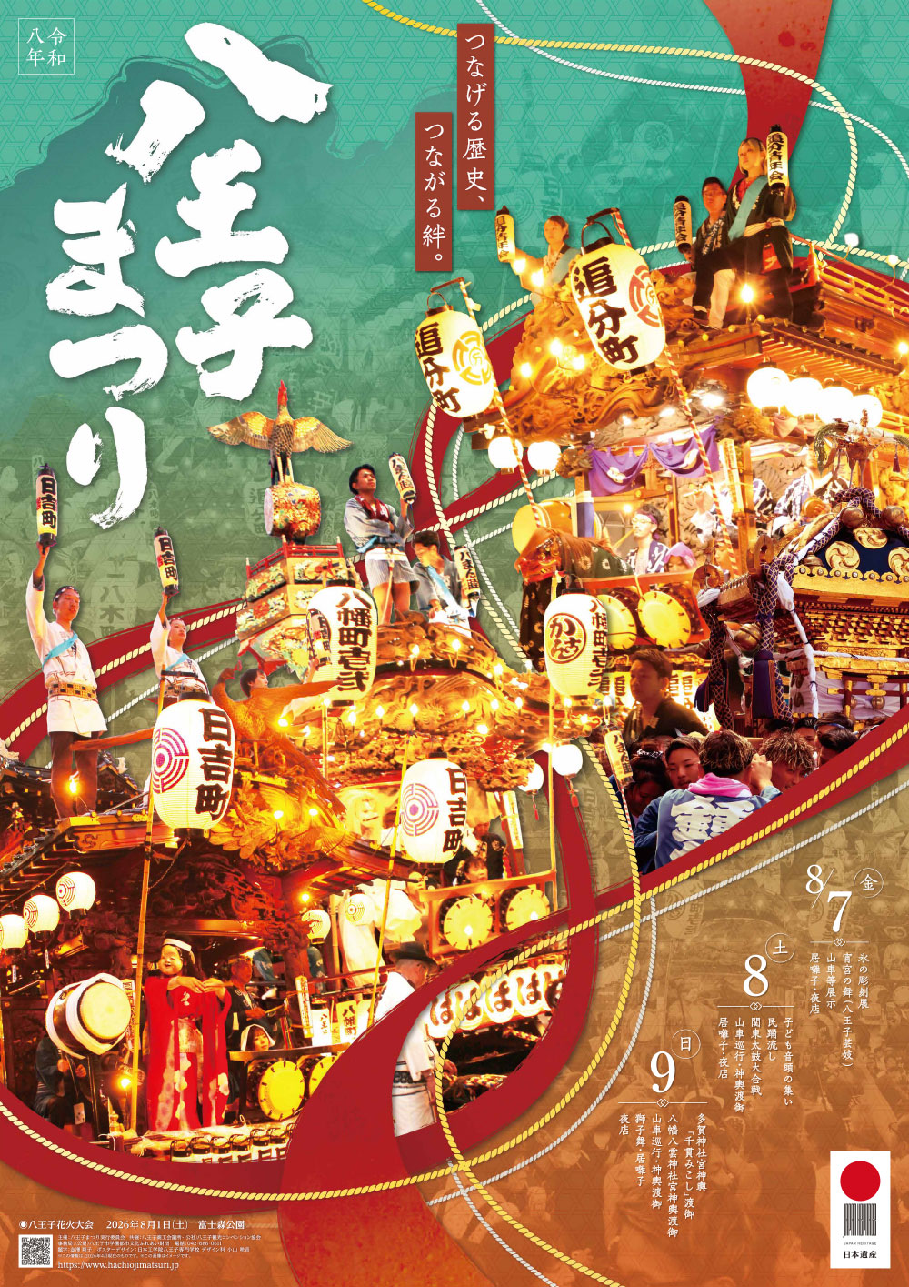 八王子まつり(盆踊り・民踊流し含む)のポスター