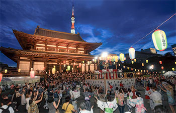 増上寺 地蔵尊盆踊り大会のポスター