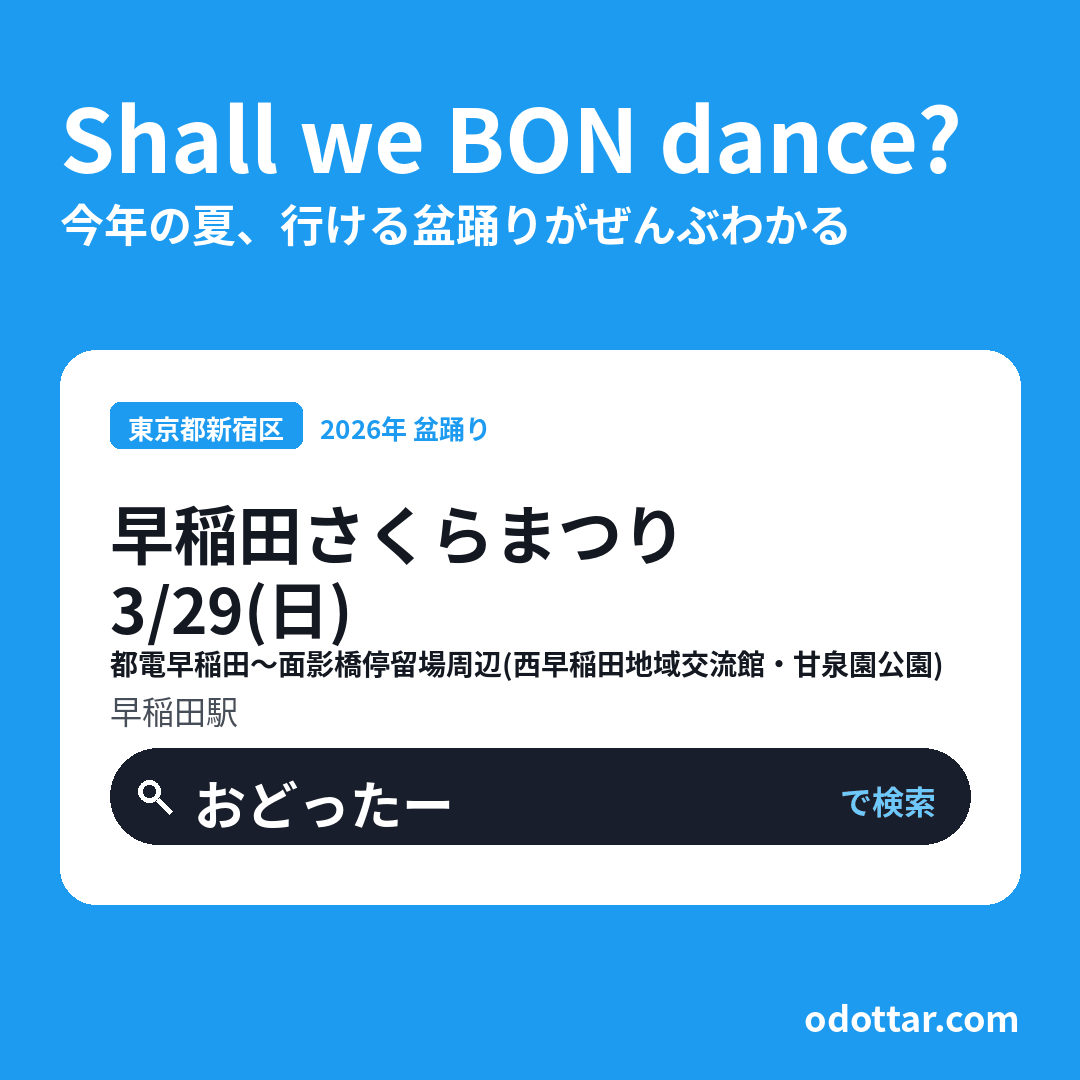 早稲田さくらまつり